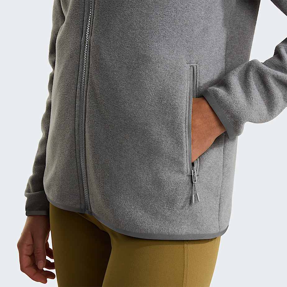 Glacierfleece voor dames TNF TNF Mid Grey Heather ALT6