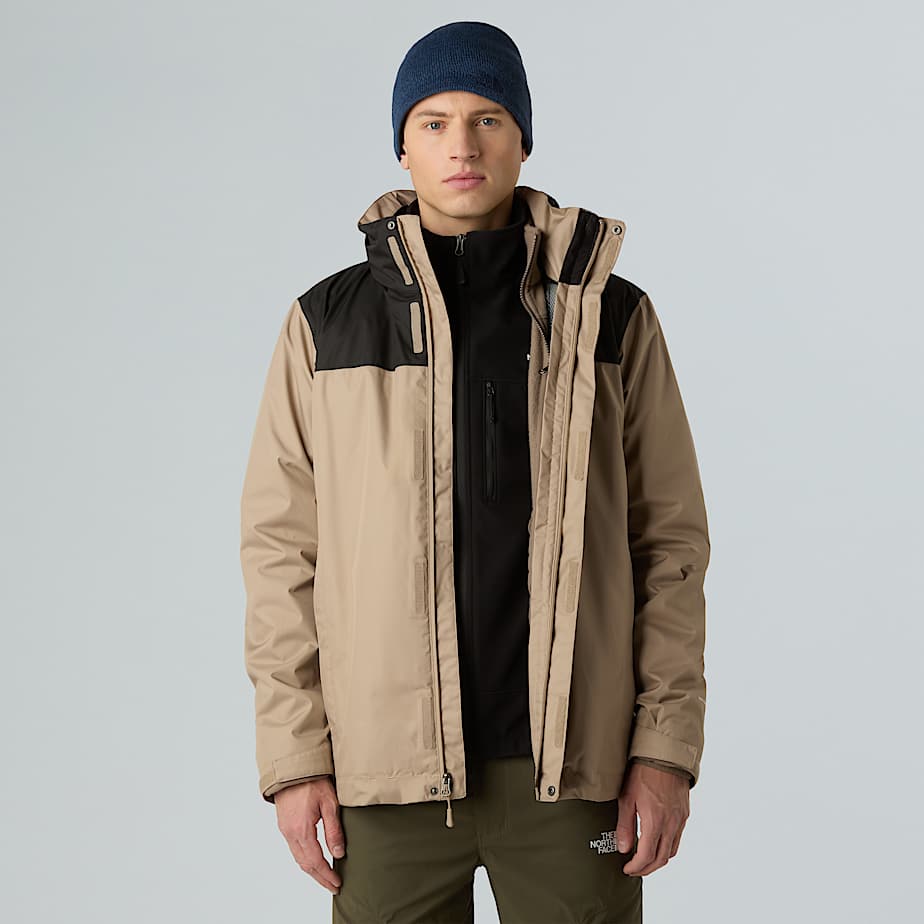 Mens Evolve II Triclimate 3in1 Jacket TNF Mushroom GreyMocha Brown ALT11