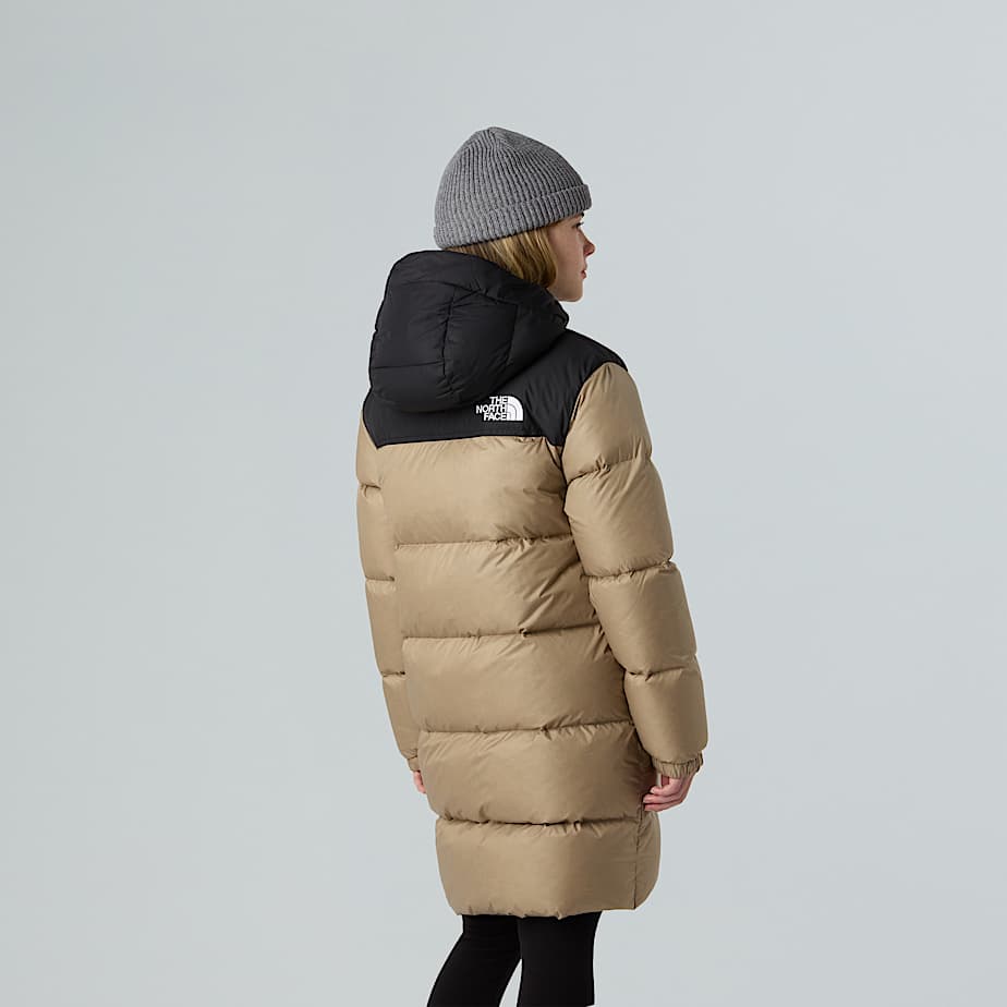 Nuptse Long Parka fr Jugendliche TNF Mushroom Grey ALT12