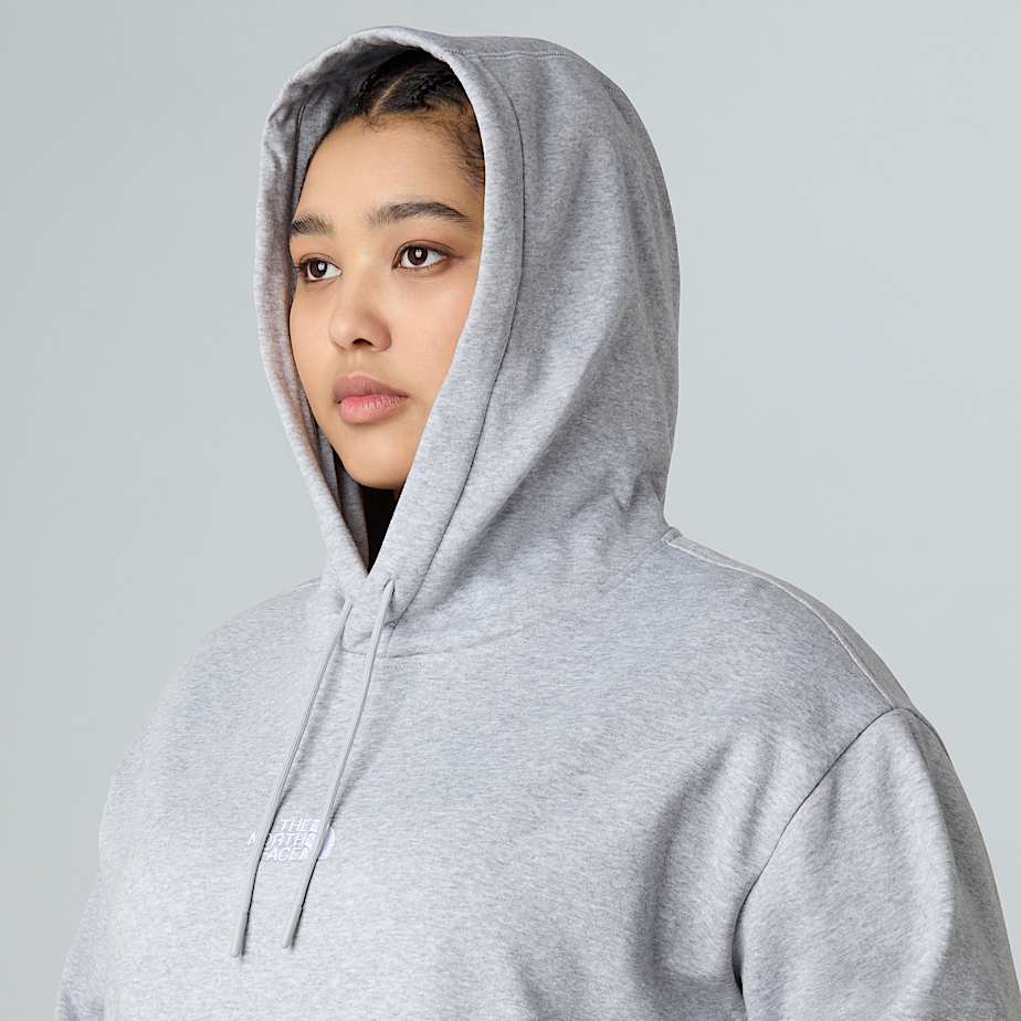 Womens Plus Size Essential Relaxed Hoodie TNF ALT7