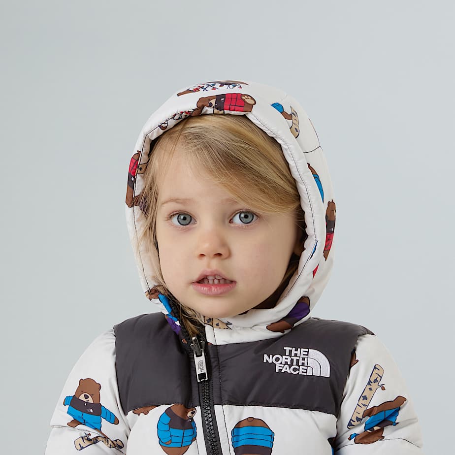 1996 Retro Nuptse Einteiler mit Aufdruck fr Babys TNF ALT12