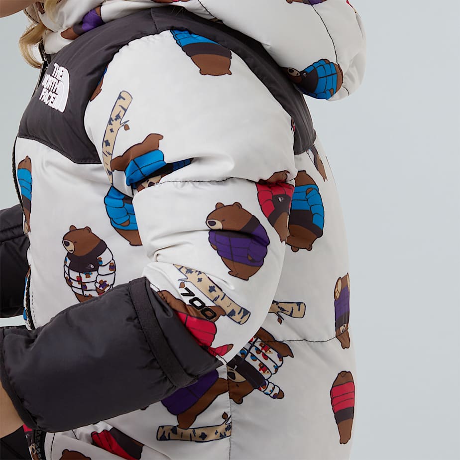 1996 Retro Nuptse Einteiler mit Aufdruck fr Babys TNF ALT13