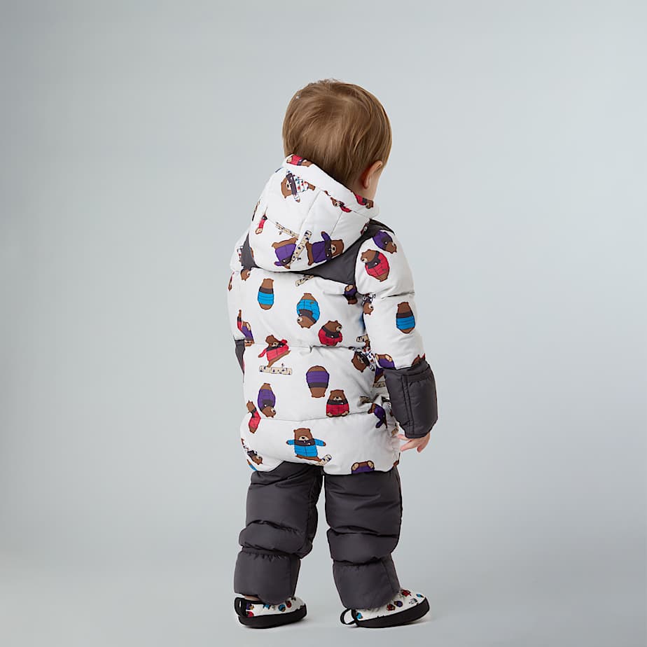 1996 Retro Nuptse Einteiler mit Aufdruck fr Babys TNF ALT5