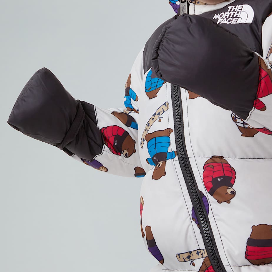1996 Retro Nuptse Einteiler mit Aufdruck fr Babys TNF ALT8