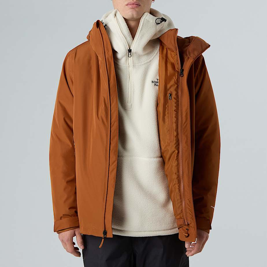 Mens Carto Mono Triclimate 3in1 Hooded Jacket TNF Burnt Umber ALT10