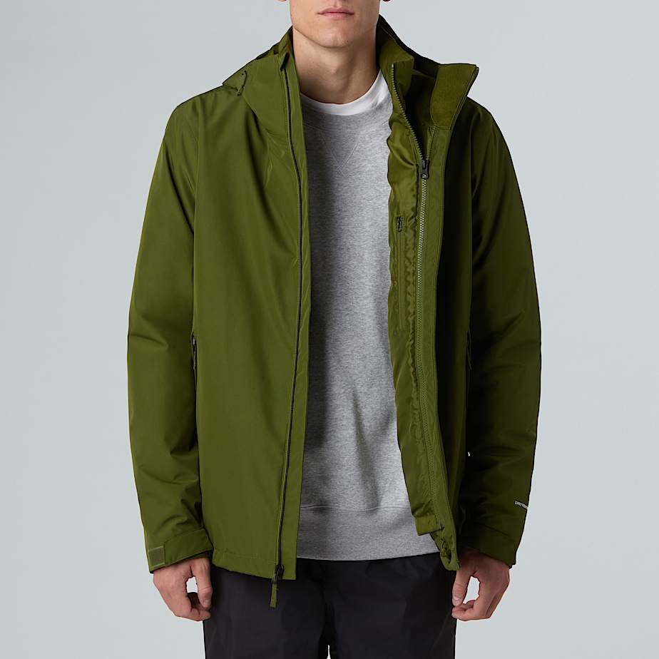 Mens Carto Mono Triclimate 3in1 Hooded Jacket TNF Woodland Green ALT11