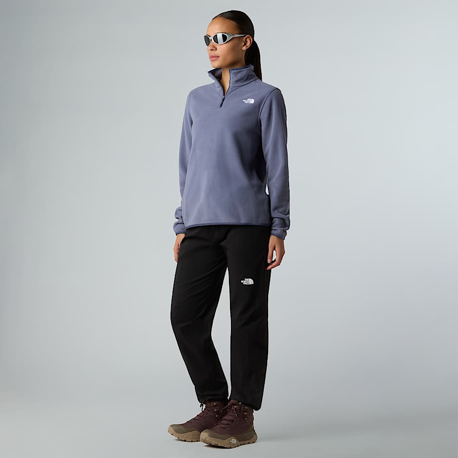 Glacierfleece met kwartrits voor dames TNF ALT5