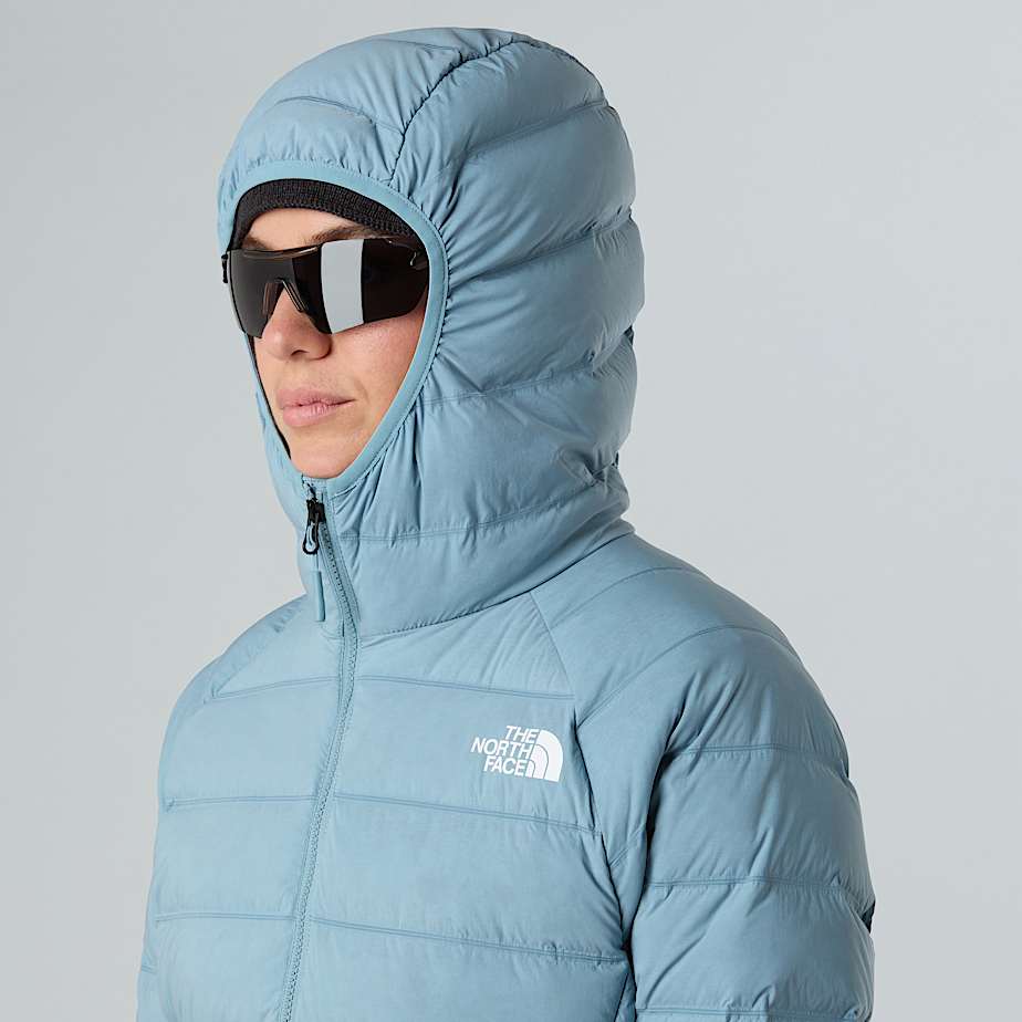 Abseil Stretch Down Hooded Jacket W TNF Shallow Blue ALT8