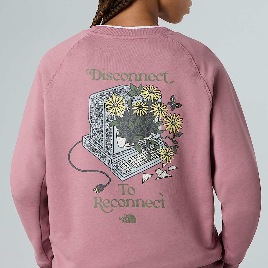 Connect Relaxed Graphic Sweatshirt W TNF ALT8