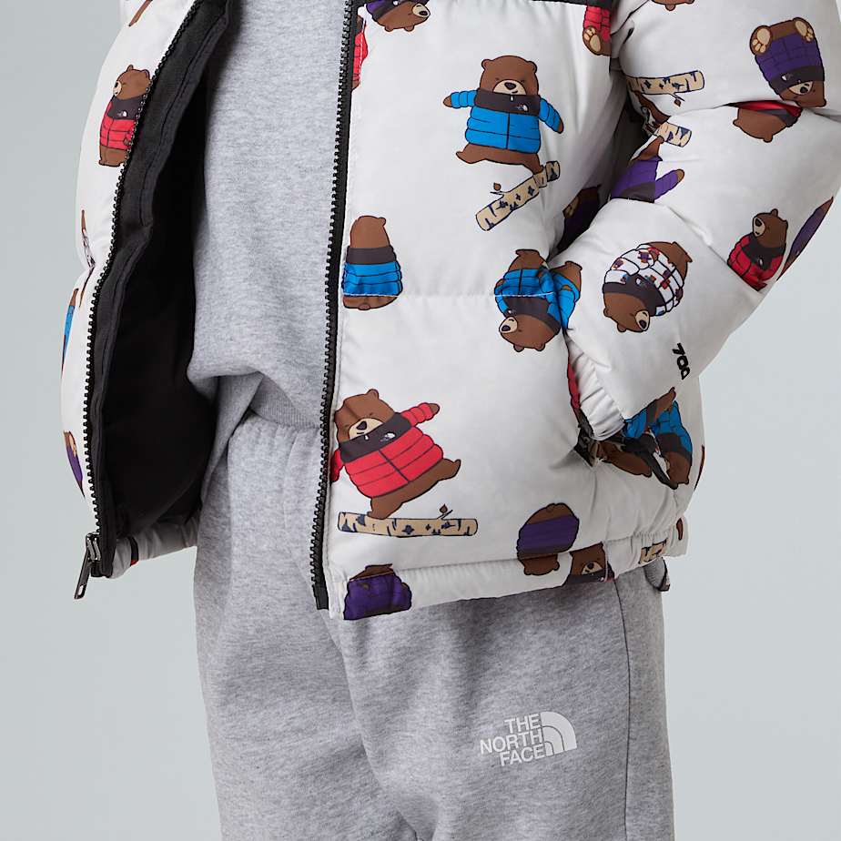 1996 Retro Nuptse Jacke mit Aufdruck fr Kinder TNF ALT9