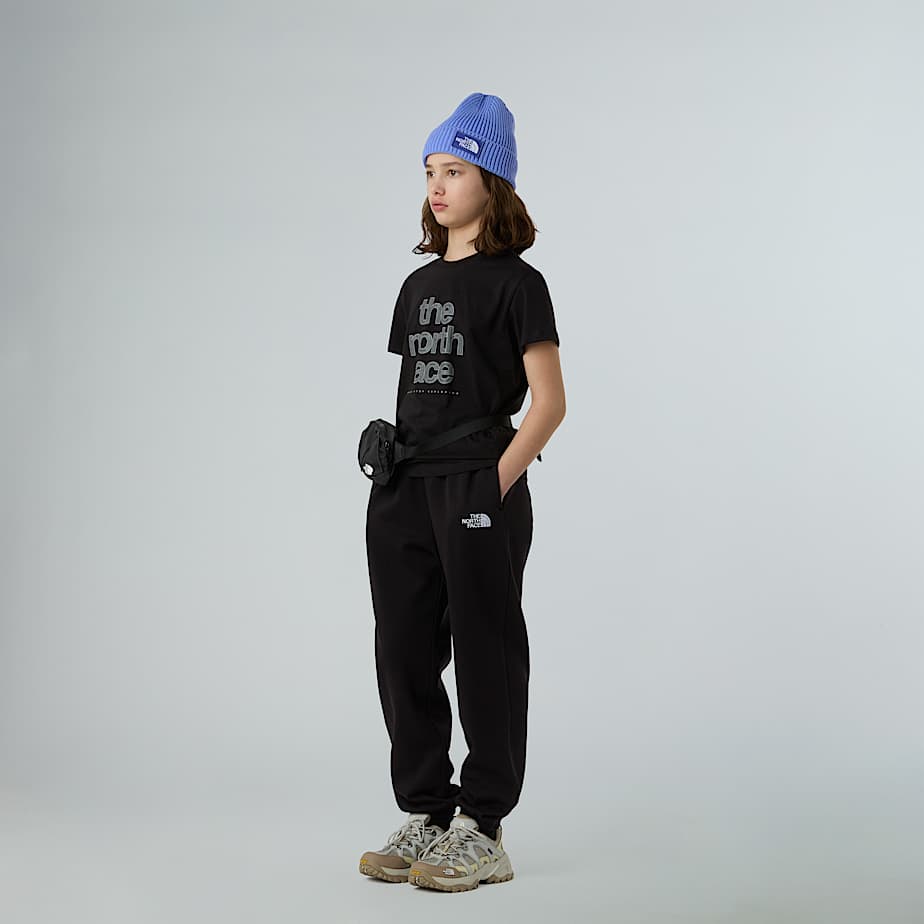 Reflective Logo Relaxed TShirt Girl TNF TNF Black ALT5