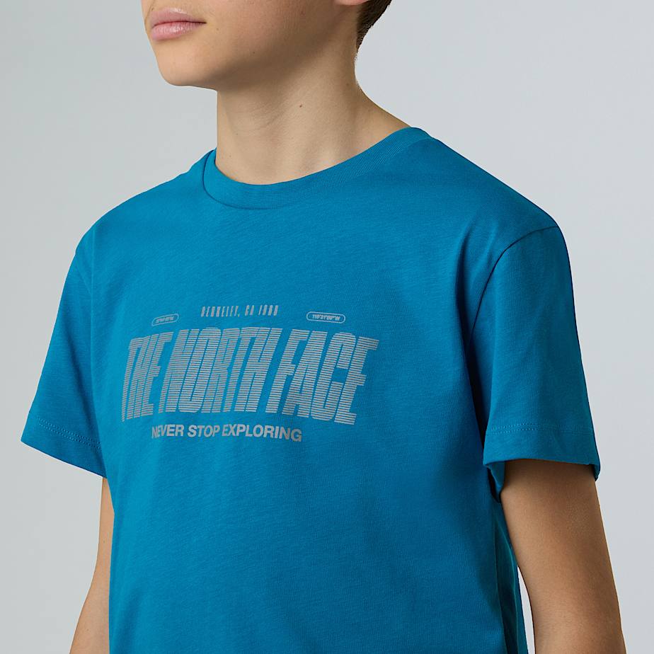 Logo reflektierendes  relaxt geschnittenes TShirt fr Jungen TNF ALT7