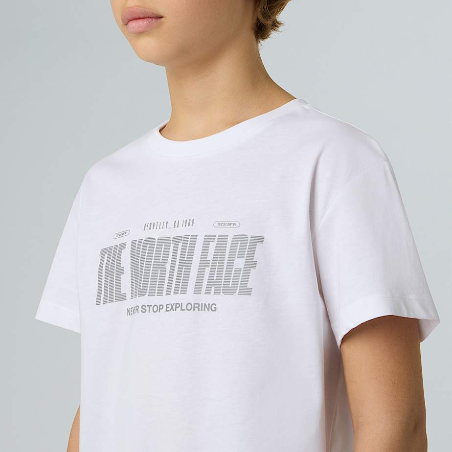 Tshirt Reflective Logo Relaxed da ragazzo TNF ALT7