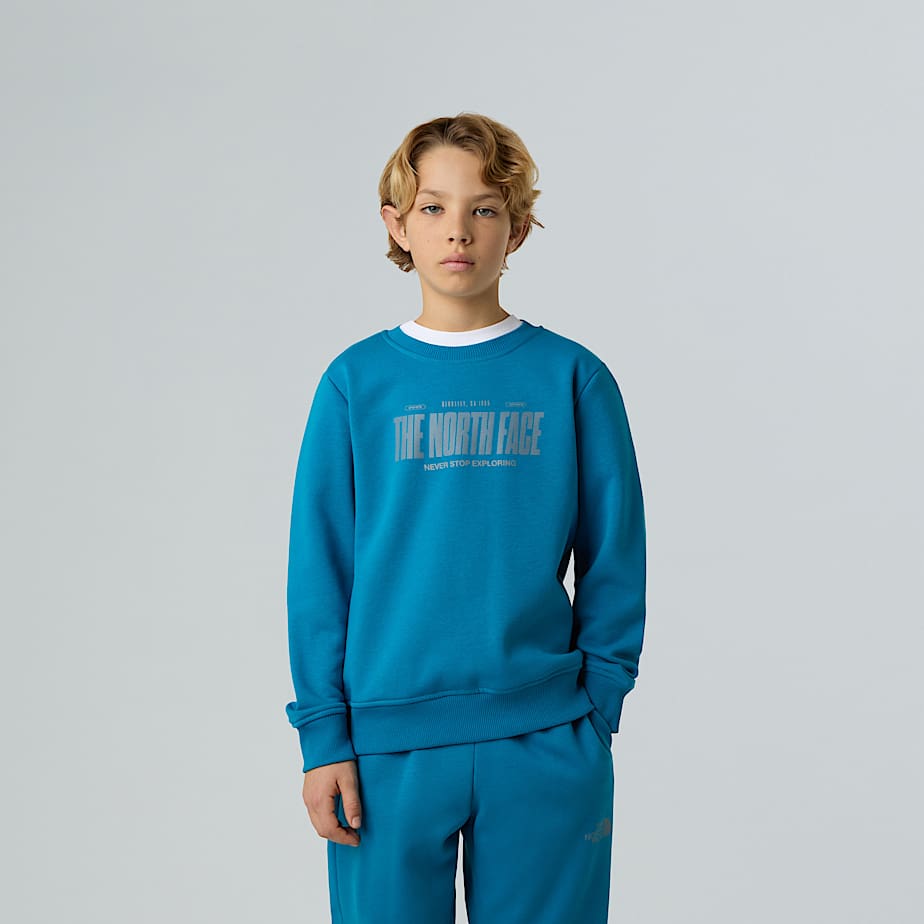 Logo reflektierendes  relaxt geschnittenes Sweatshirt fr Jungen TNF ALT4