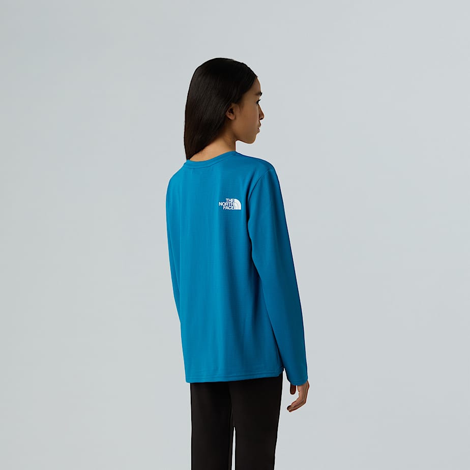 247 Tshirt met lange mouwen voor tieners TNF Dusk Blue ALT10