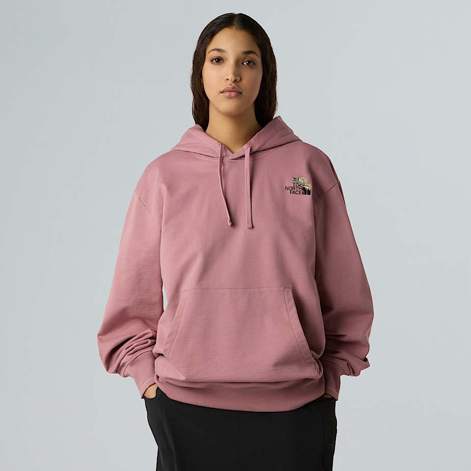 Sudadera holgada con capucha y estampado floral Dome unisex TNF ALT4