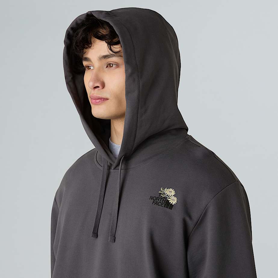 Dome Flower relaxt geschnittener Kapuzenpulli mit Grafik in Unisex TNF ALT7