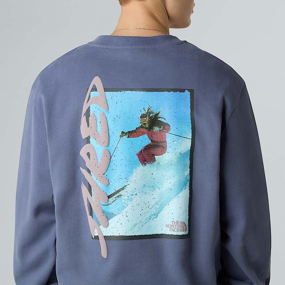 NSE Slopes relaxt geschnittenes Sweatshirt in Unisex TNF ALT7