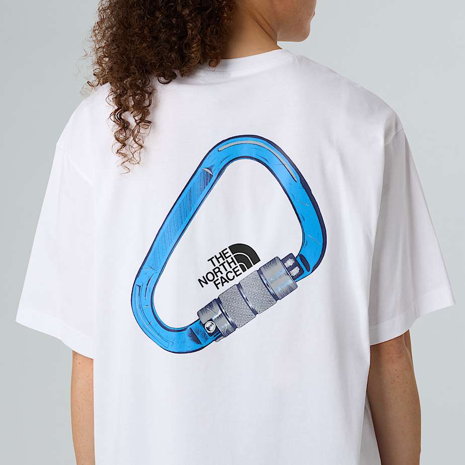 Uniseks Explore Carabiner RelaxedTshirt TNF TNF White ALT13