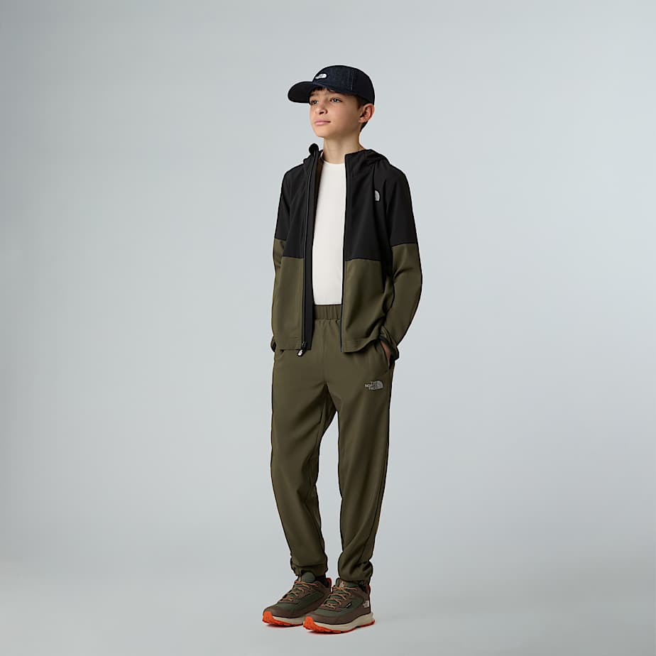 On The Trail Kapuzenjacke mit durchgehendem RV fr Jungen TNF TNF BlackNew Taupe Green ALT5