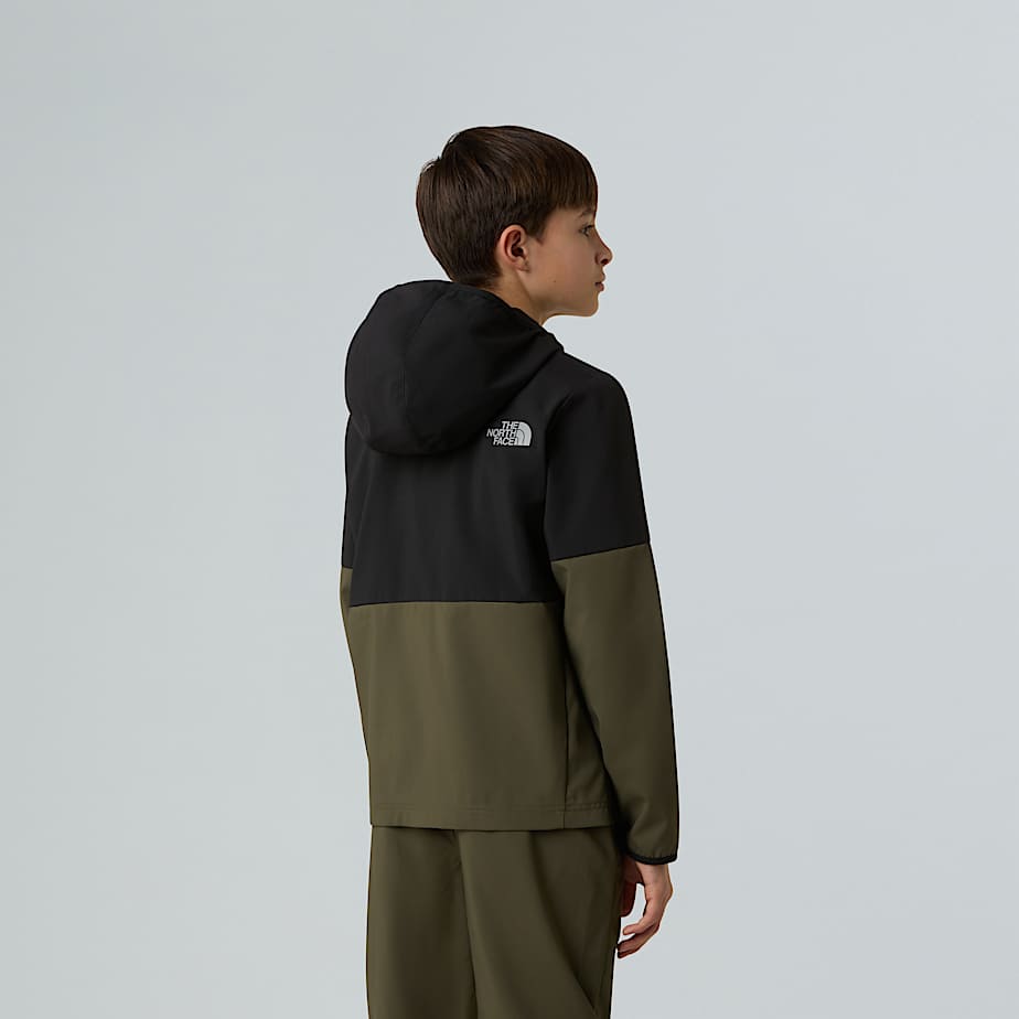 On The Trail Kapuzenjacke mit durchgehendem RV fr Jungen TNF TNF BlackNew Taupe Green ALT6