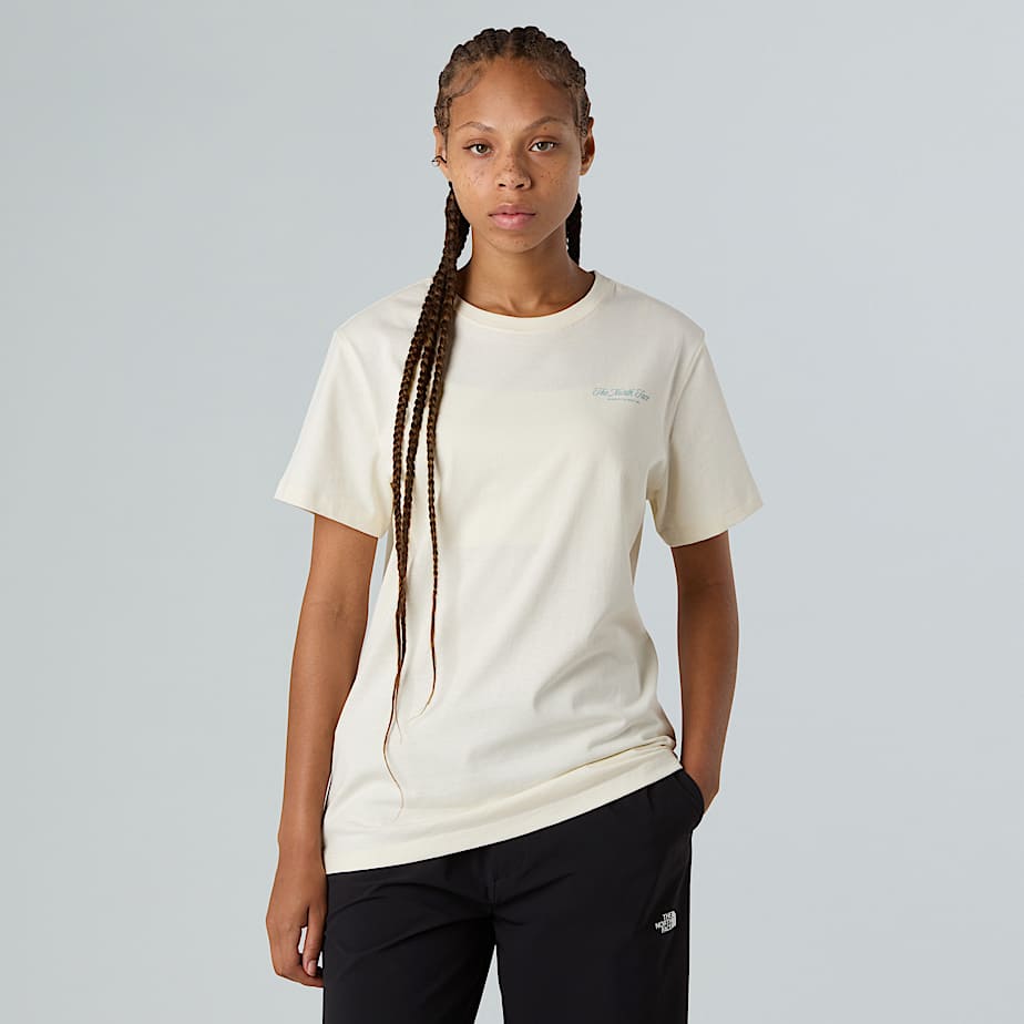 Inspire Exploration Relaxed Tshirt voor dames TNF White DuneBlue Eclipse ALT5