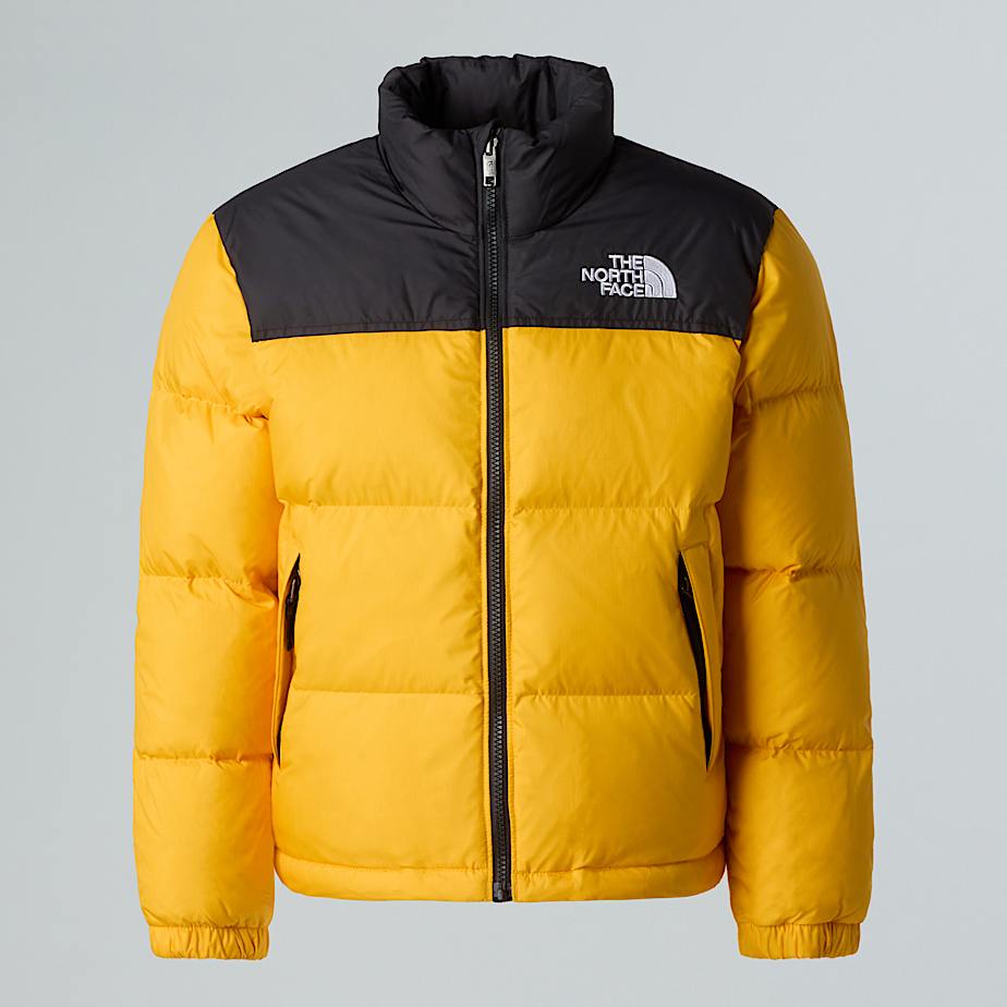 1996 Retro Nuptse Jacket Teen TNF Summit GoldRecycled Down HERO