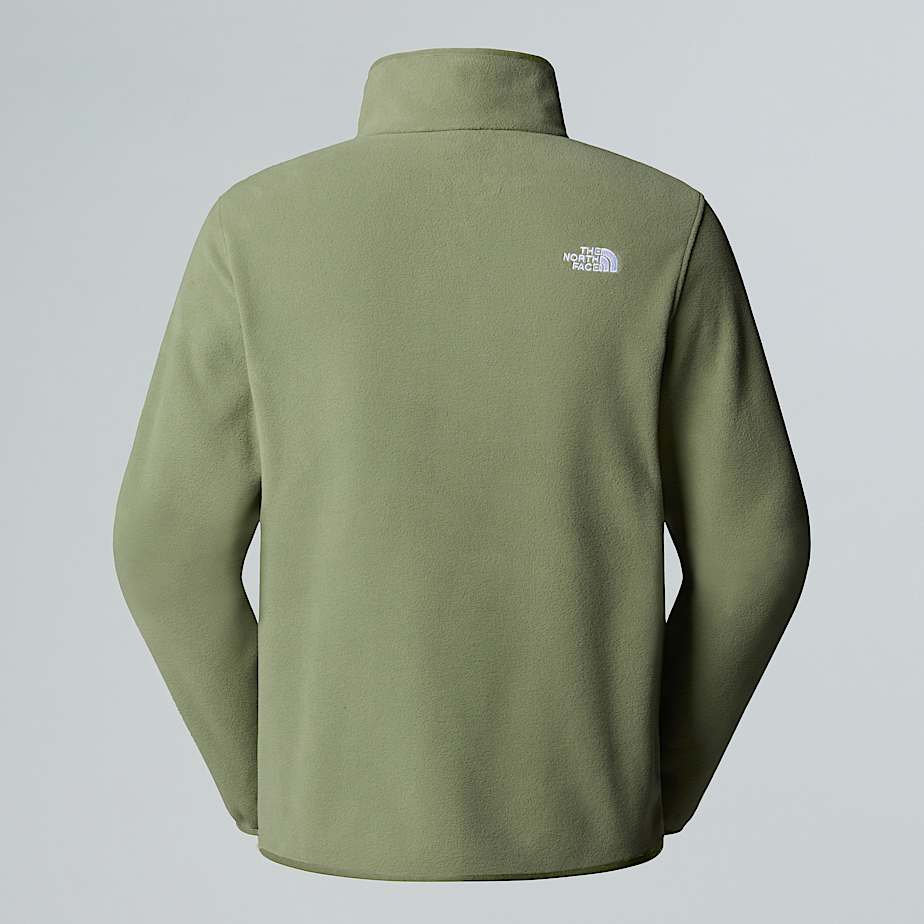 Glacierfleece met kwartrits voor heren TNF Bark Mist ALT1