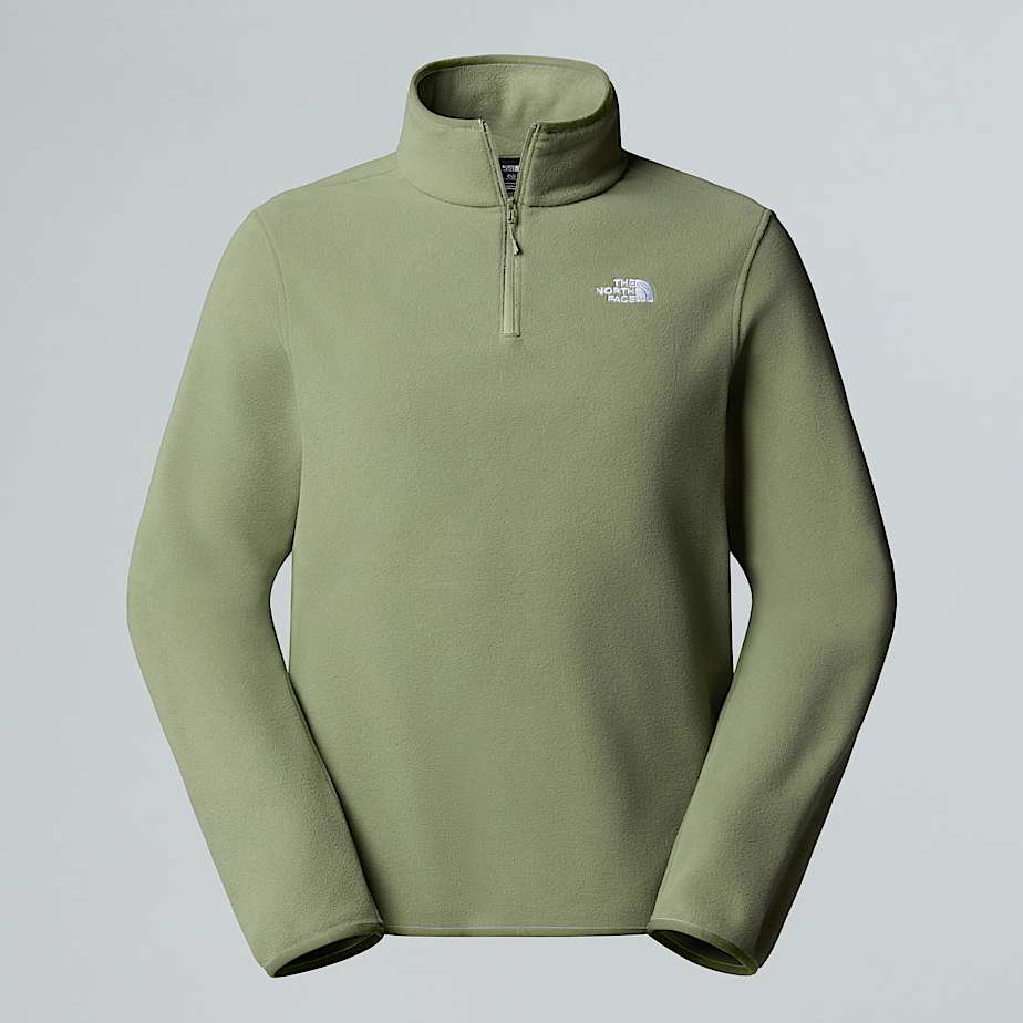 Glacierfleece met kwartrits voor heren TNF Bark Mist HERO