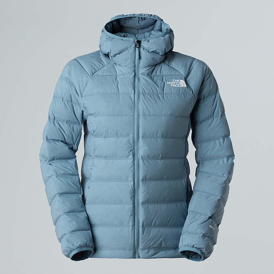 Abseil Stretch Down Hooded Jacket W TNF Shallow Blue HERO