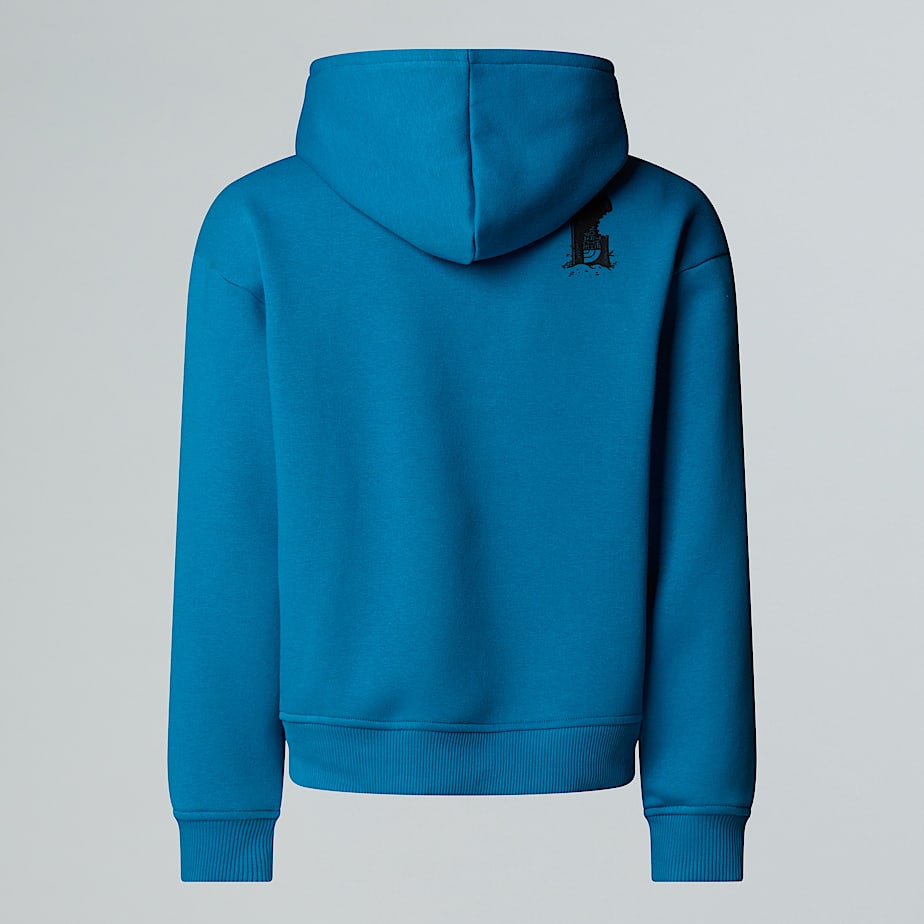 Boys Sports Oversized Graphic Hoodie TNF Dusk Blue ALT1