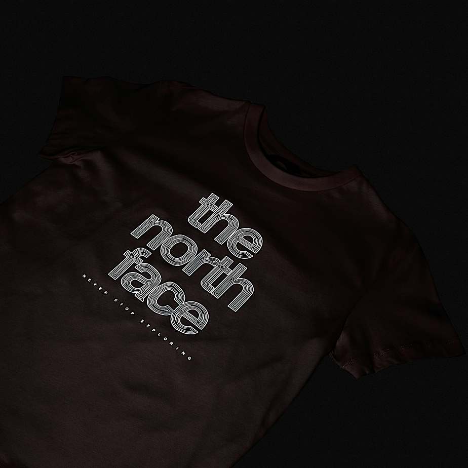 Reflektierendes  relaxt geschnittenes Logo TShirt fr Mdchen TNF ALT19