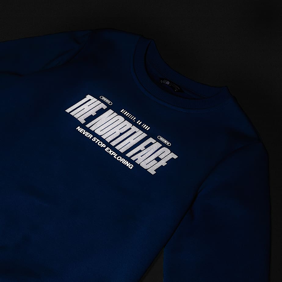 Logo reflektierendes  relaxt geschnittenes Sweatshirt fr Jungen TNF ALT19