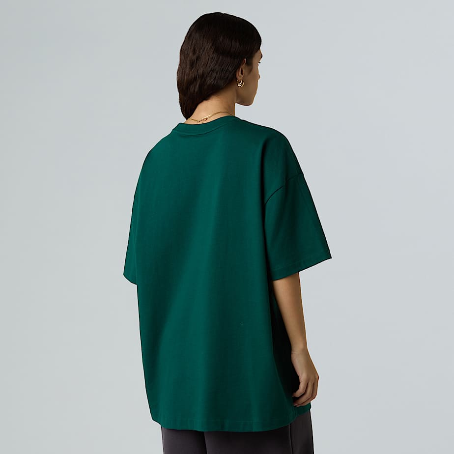 Tshirt de malha Red Box unissexo TNF Hunter Green ALT10