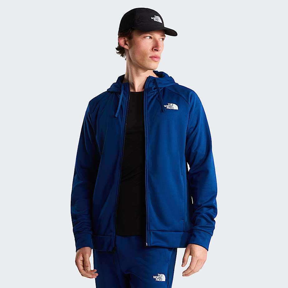 Sweat  capuche zipp Reaxion 20 pour homme TNF Estate Blue Dark Heather ALT4