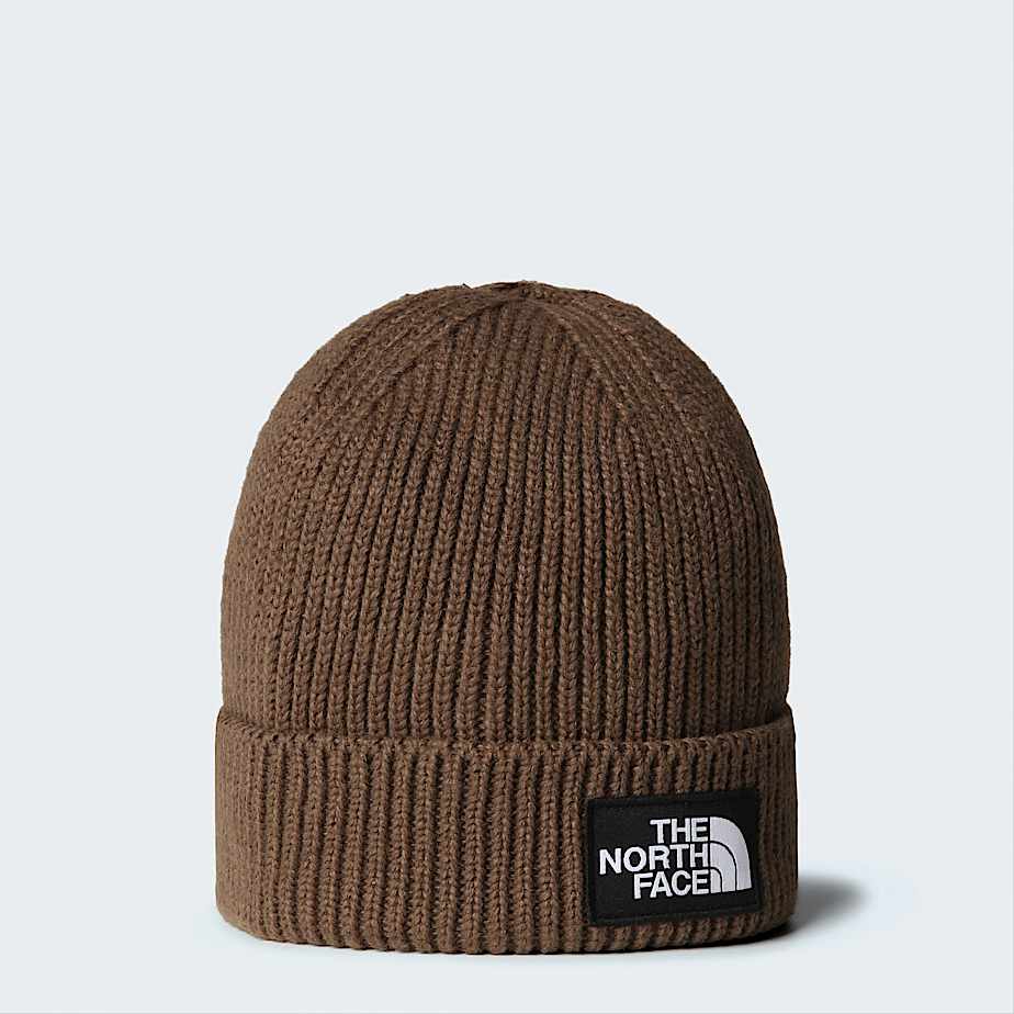 Gorro canelado com logtipo quadrado TNF TNF HERO