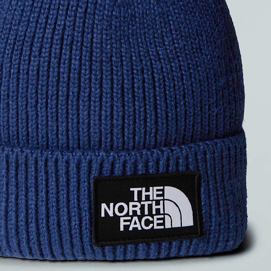 TNF Logo Box Cuffed Beanie TNF Summit Navy ALT2