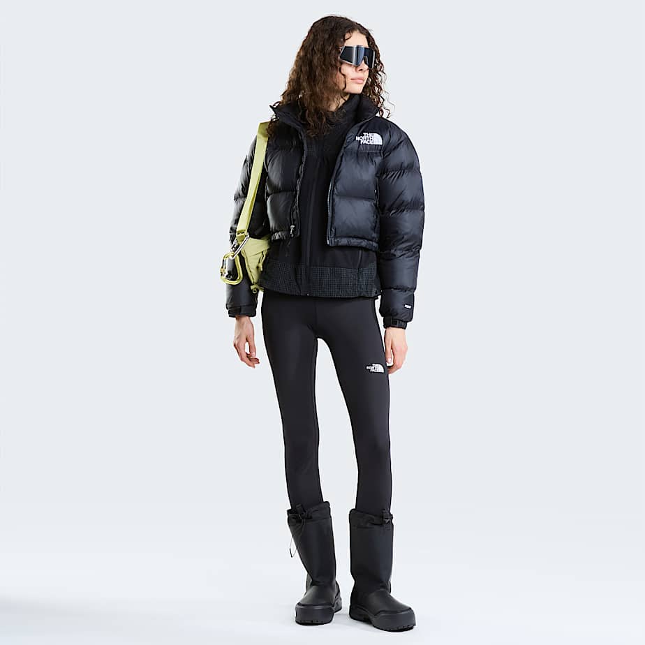 Womens Nuptse Short Jacket TNF TNF BlackTNF BlackRecycled Down ALT1