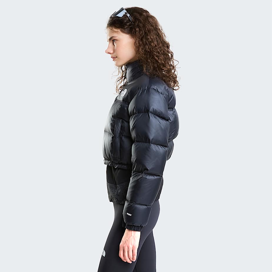Womens Nuptse Short Jacket TNF TNF BlackTNF BlackRecycled Down ALT2