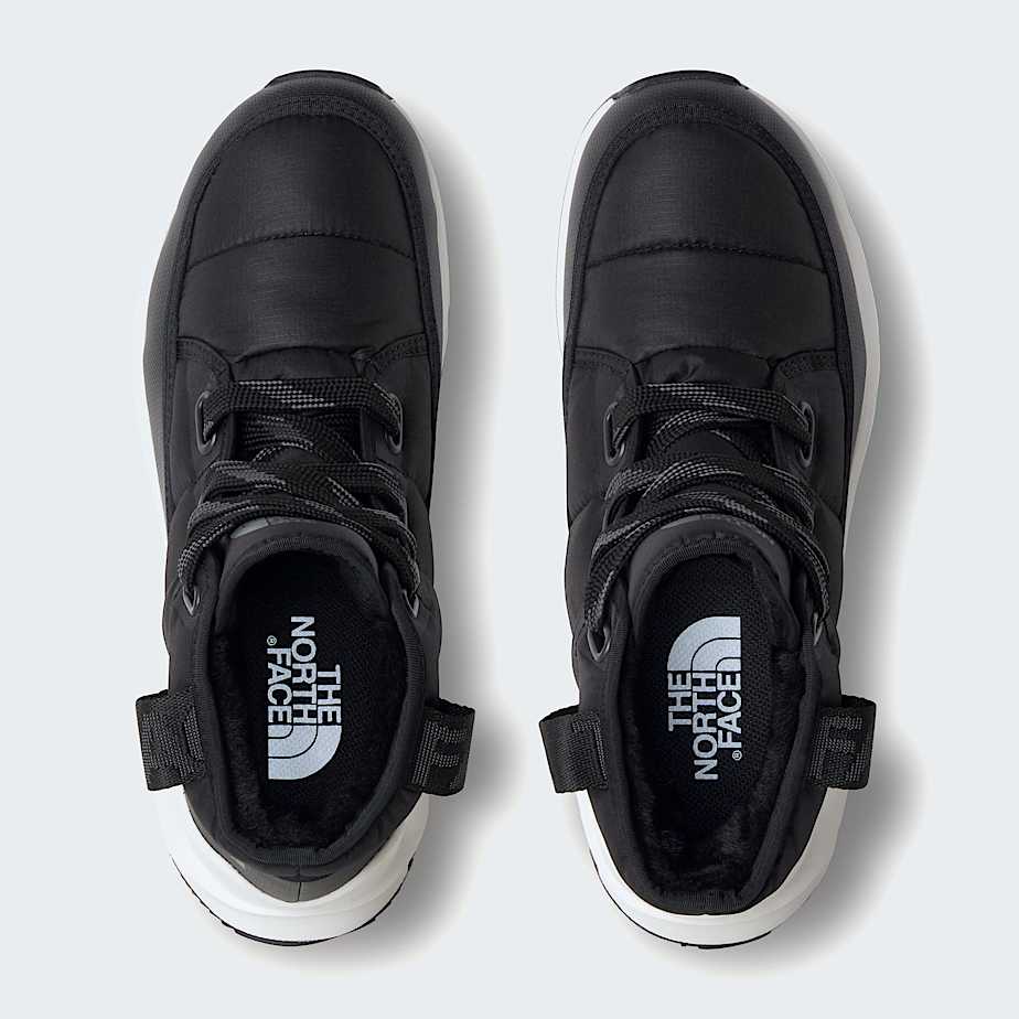 Womens ThermoBall LaceUp Luxe Waterproof Boots TNF TNF BlackAsphalt Grey ALT1