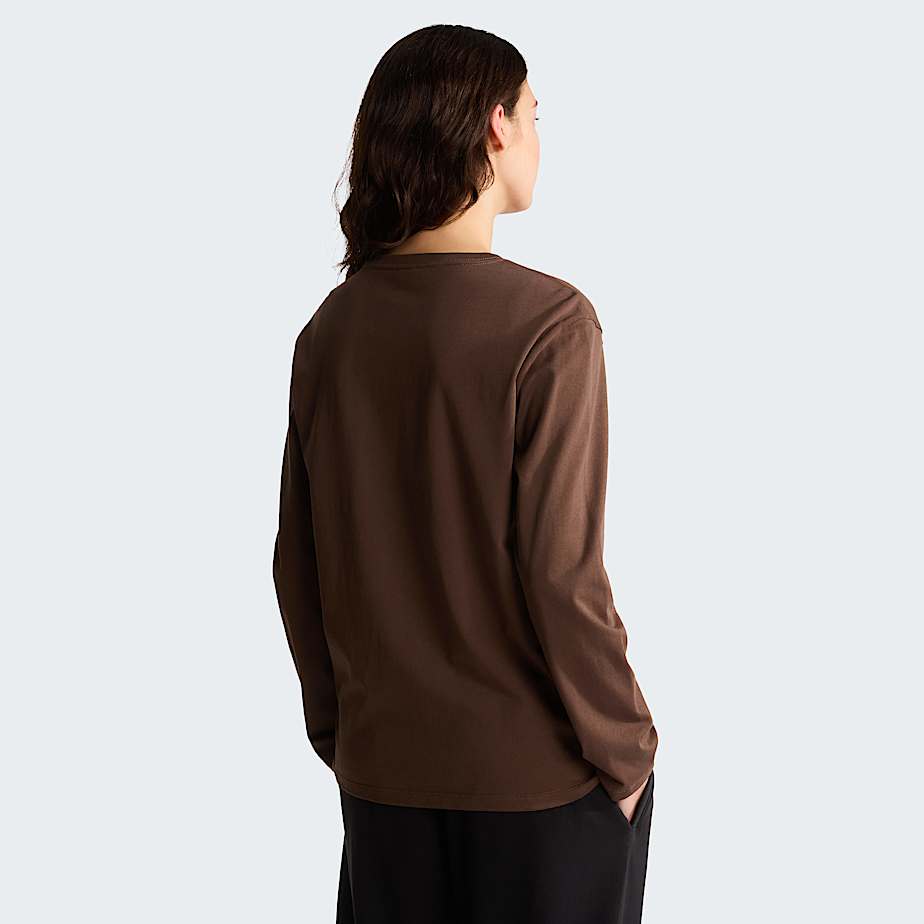 Tshirt a manica lunga TNF Essential Simple Dome Relaxed da donna TNF ALT3