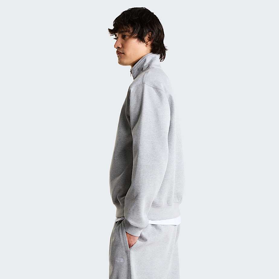 Mens Essential Simple Dome Relaxed 14 Zip Sweatshirt TNF ALT2