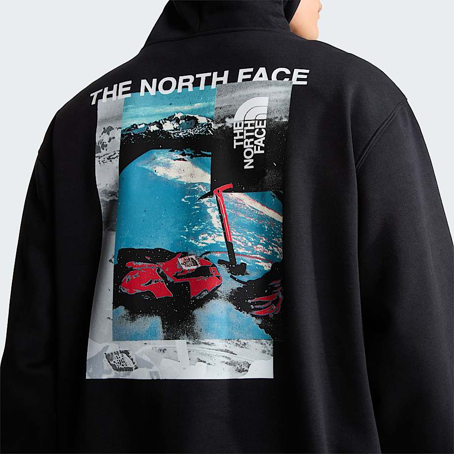 Mens Apex 75 Collage Relaxed Hoodie TNF ALT5