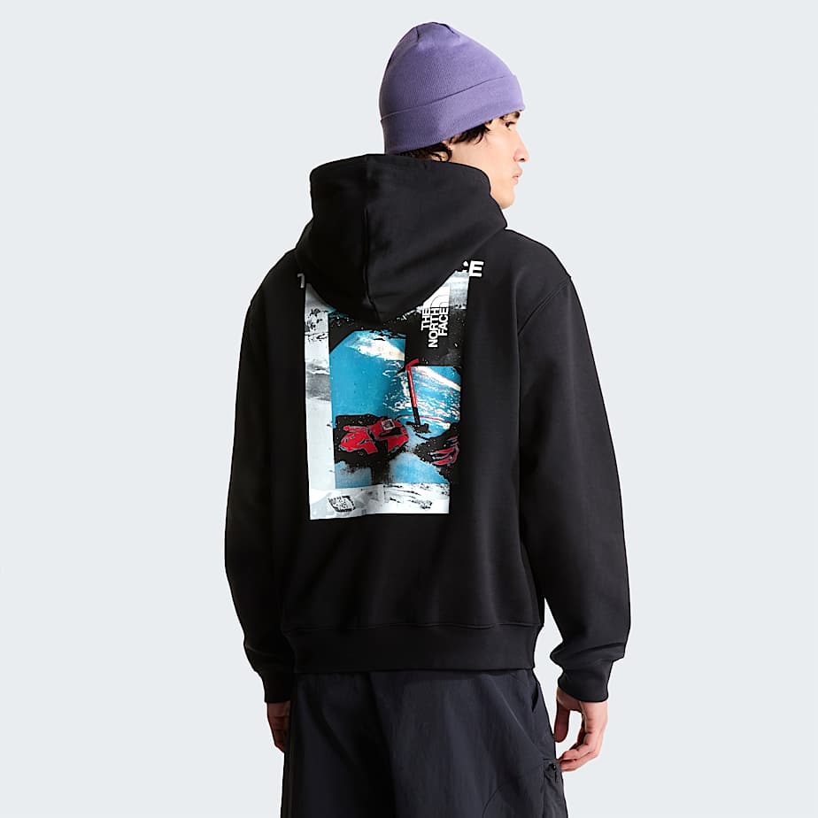 Mens Apex 75 Collage Relaxed Hoodie TNF HERO