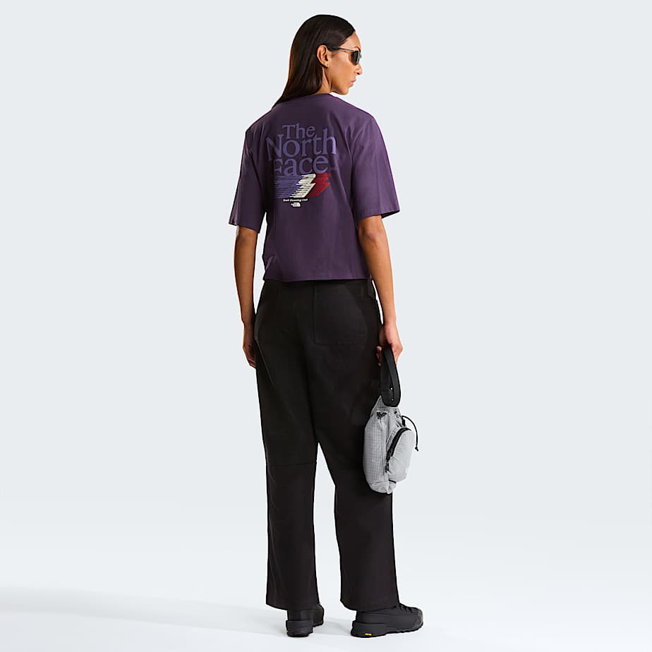 Tshirt Retro Trail Boxy con grafica da donna TNF ALT2