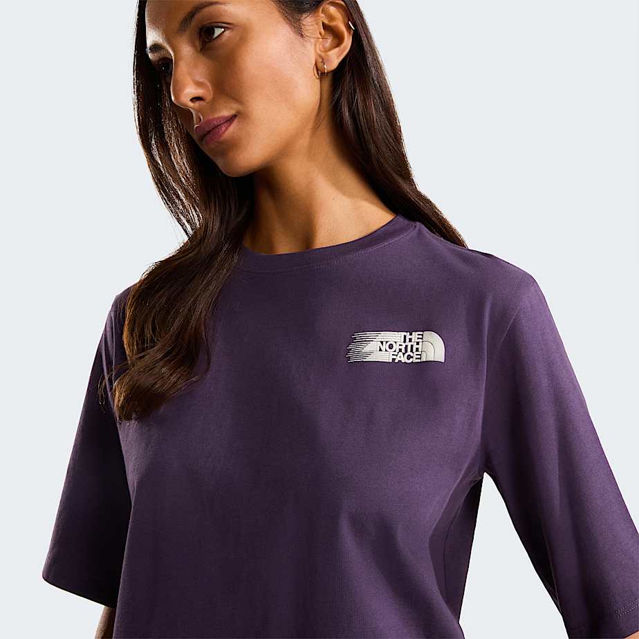 Tshirt Retro Trail Boxy con grafica da donna TNF ALT4