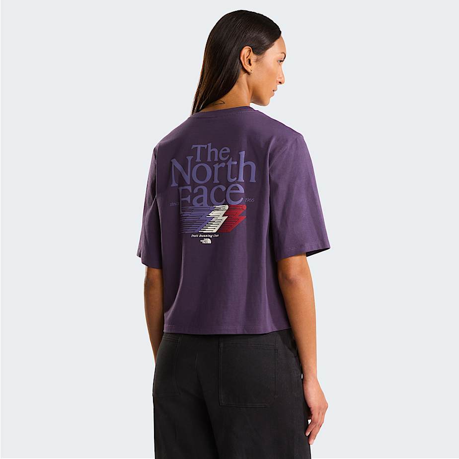 Tshirt Retro Trail Boxy con grafica da donna TNF HERO