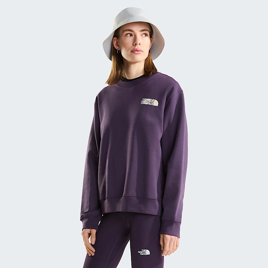 Felpa Retro Trail Relaxed con grafica da donna TNF HERO