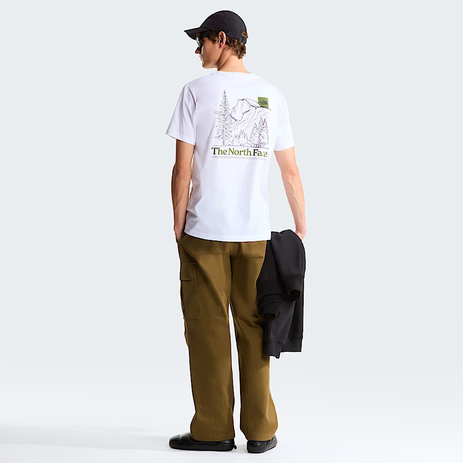 Camiseta recta con estampado grfico Monte para hombre TNF ALT2