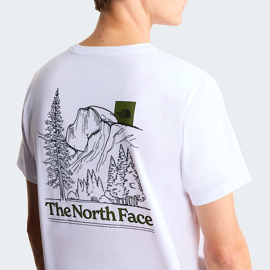 Camiseta recta con estampado grfico Monte para hombre TNF ALT5